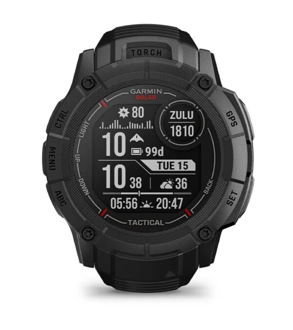 Garmin Jordan spec card (Instinct 2X solar tactical sync connect)