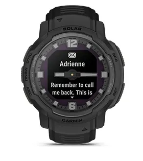 Garmin Jordan spec card (Instinct Crossover solar tactical smart notifications)