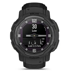 Garmin Jordan spec card (Instinct Crossover solar tactical stress)