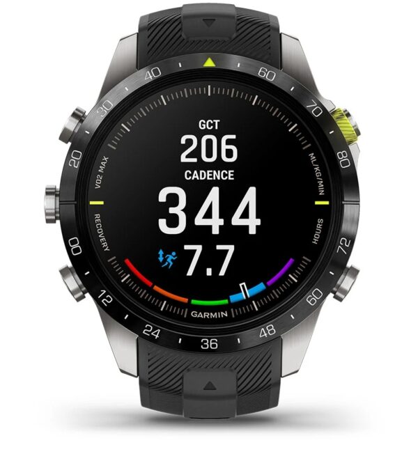 Garmin Jordan spec card (Marq athlete Gen2 wrist based running dynamics)