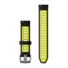 garmin jordan Quick Release 18mm Black Amp Yellow Silicone Band