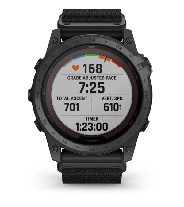 Garmin Jordan spec card (Tactix 7 pro grade adjusted pace)