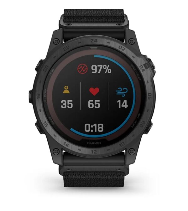 Garmin Jordan spec card (Tactix 7 pro health snapshot)