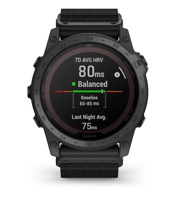 Garmin Jordan spec card (Tactix 7 pro hrv status)