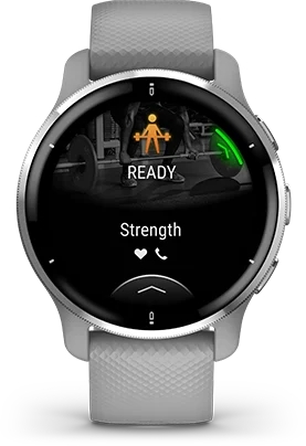 Garmin Jordan spec card (Venu 2 plus create workouts)