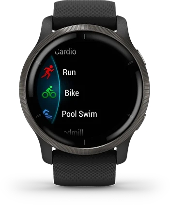 Garmin Jordan spec card (Venu 2 sports apps)