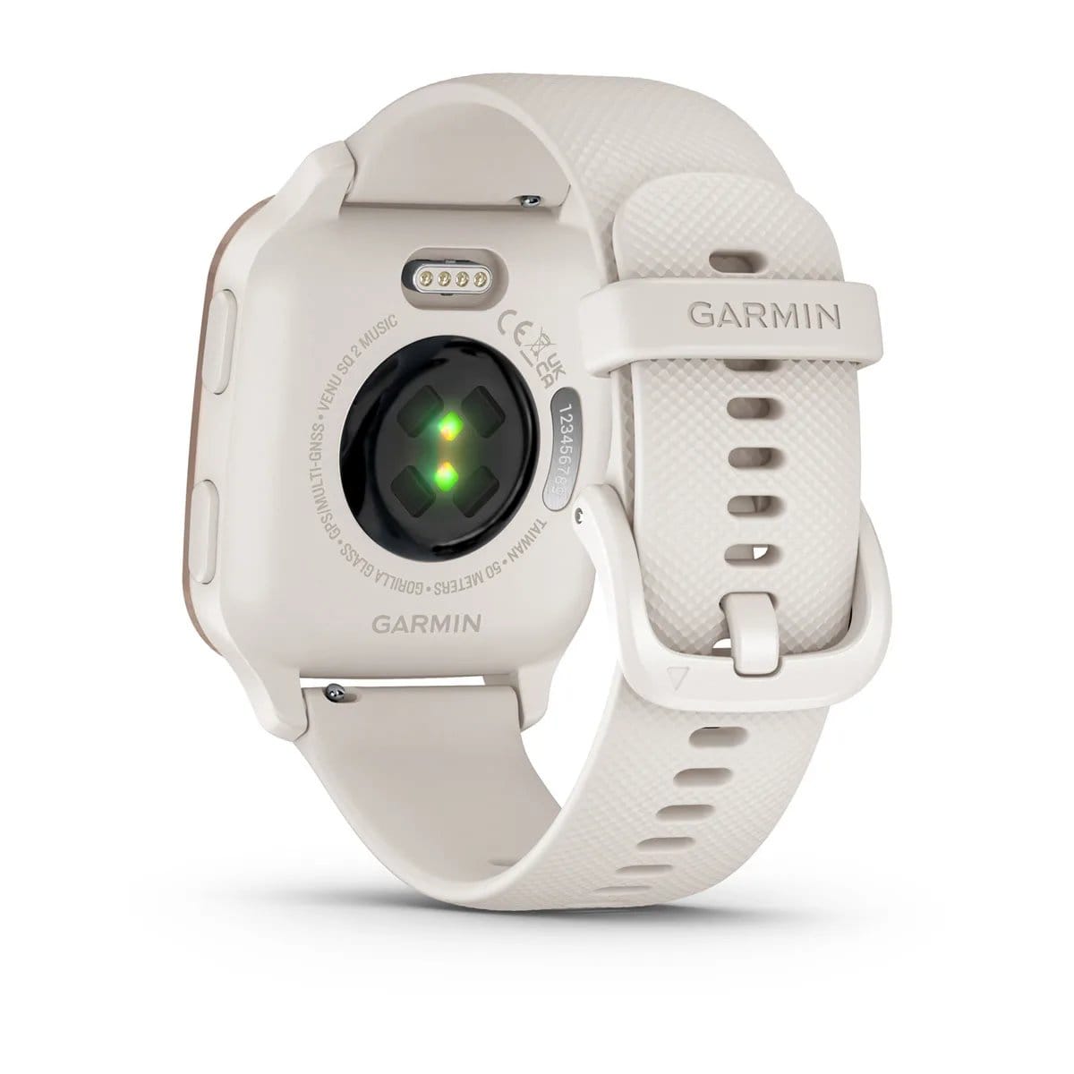 Venu Sq 2 Music Edition Peach Gold Aluminum Bezel Ivory (7) Garmin Jordan Venu Sq 2 Music Edition