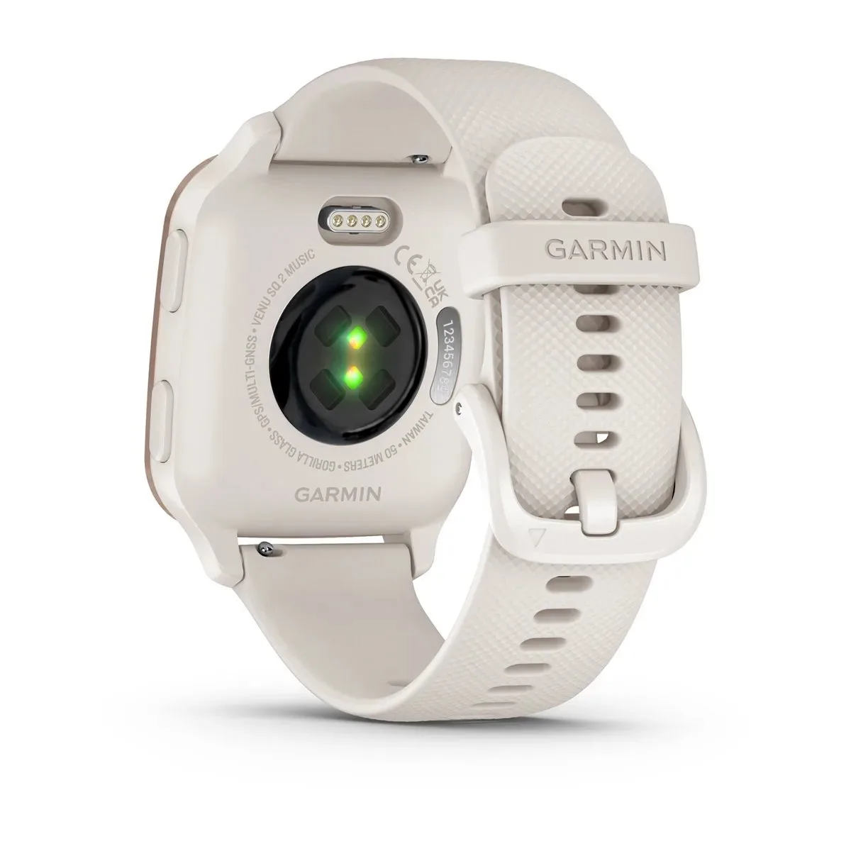 Venu Sq 2 Music Edition Peach Gold Aluminum Bezel Ivory (7) Garmin Jordan Venu Sq 2 Music Edition