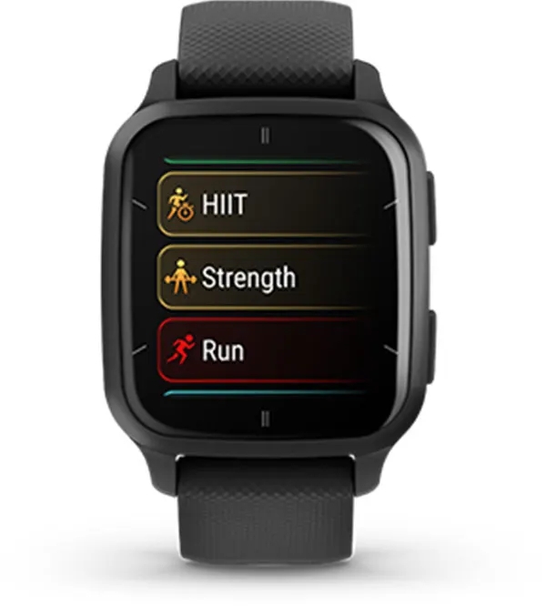 Garmin Jordan spec card (Venu sq2 preloaded workouts)