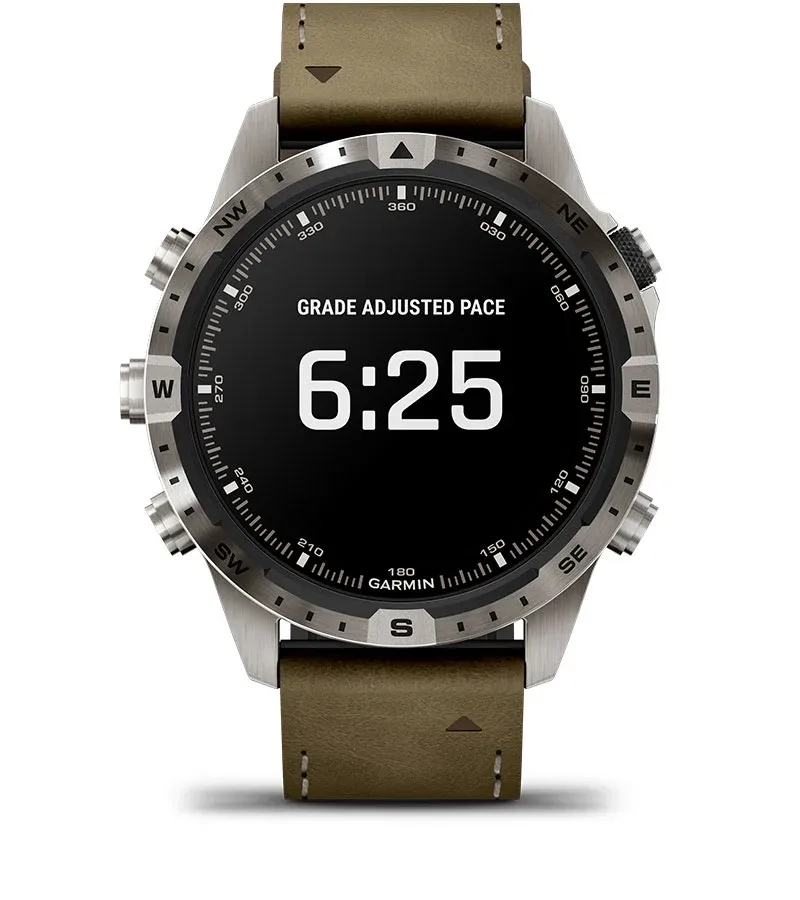 Garmin Jordan spec card (MARQ adventurer grade adjusted pace)