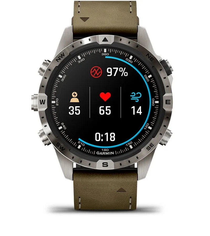 Garmin Jordan spec card (MARQ adventurer health snapshot)