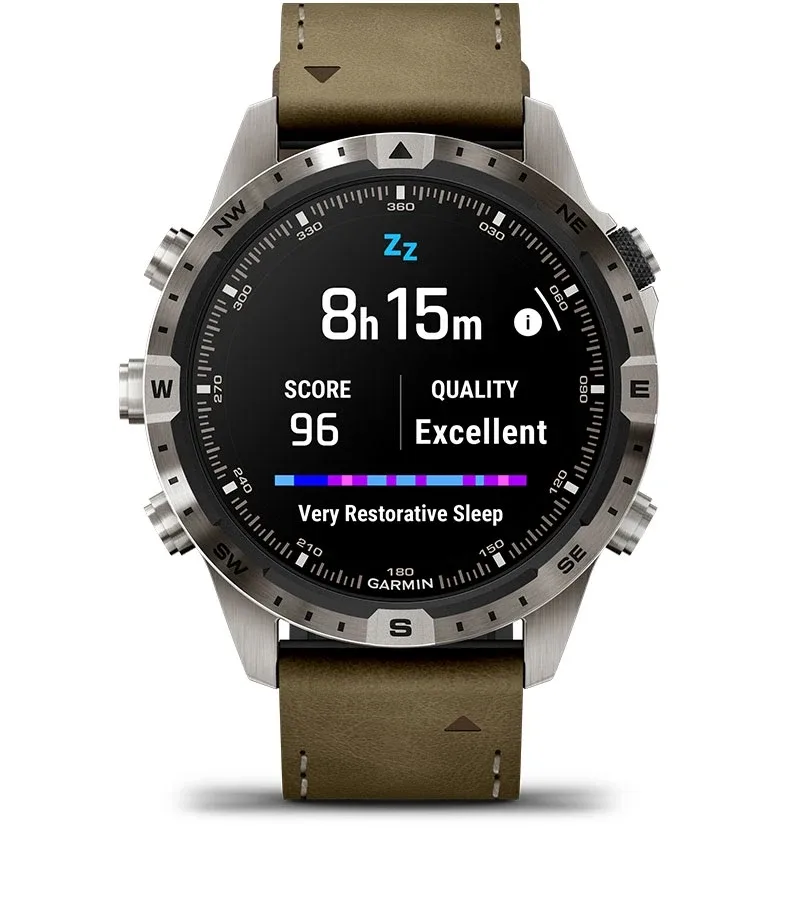 Garmin Jordan spec card (MARQ adventurer sleep score)