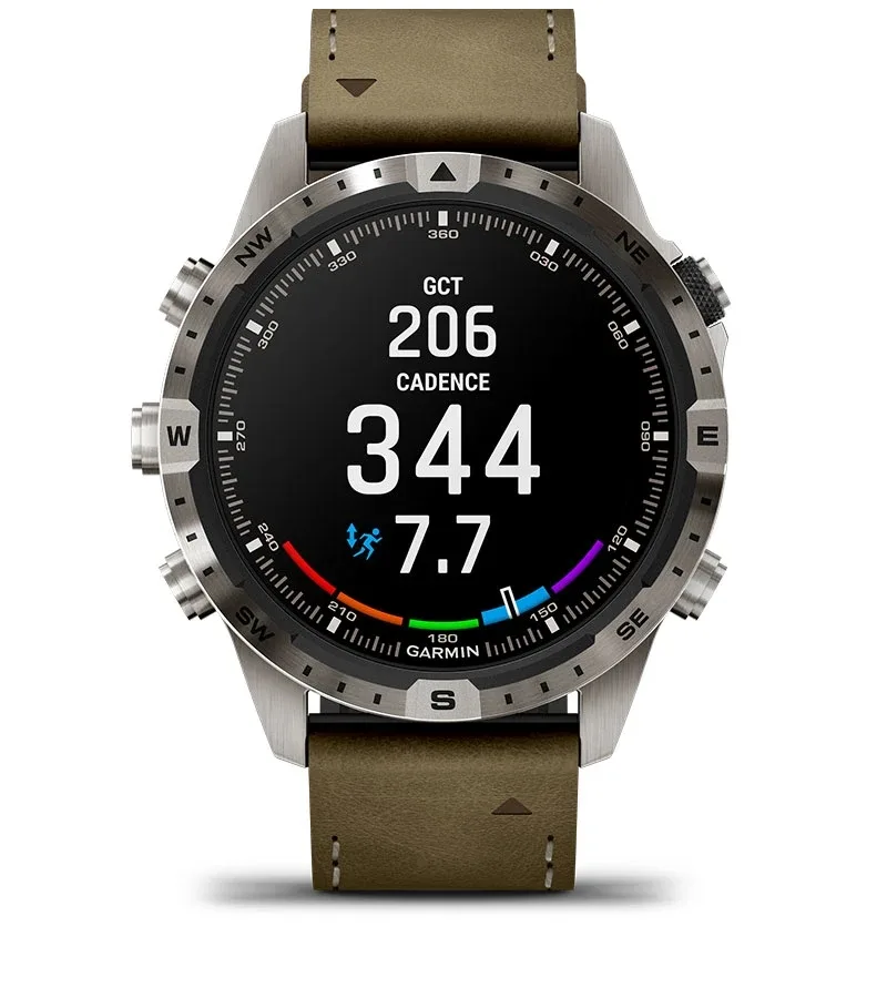 Garmin Jordan spec card (MARQ adventurer wrist based running dynamics)