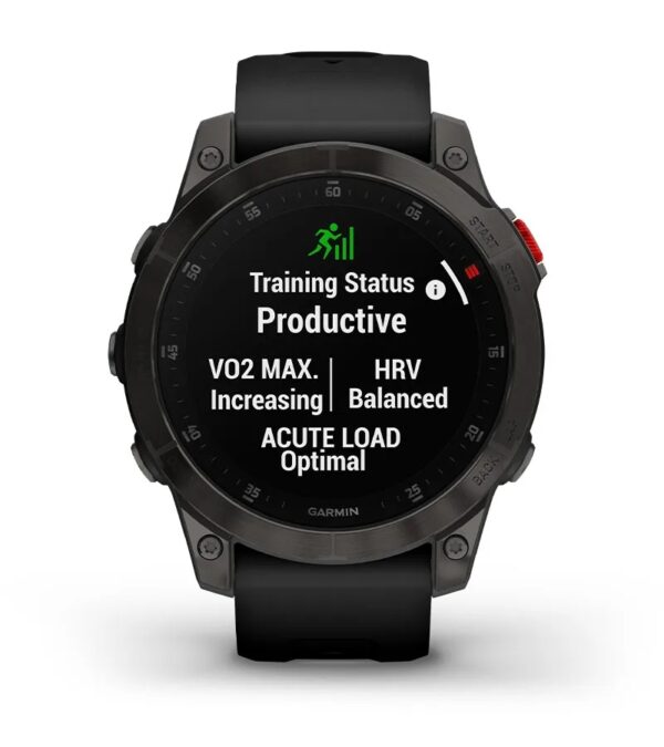 Garmin Jordan spec card (epix gen2 training status)