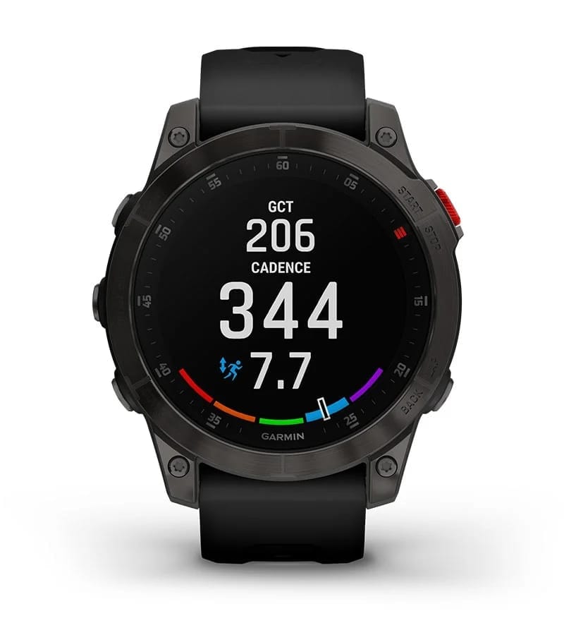 Garmin Jordan spec card (epix gen2 wrist based running dynamics)