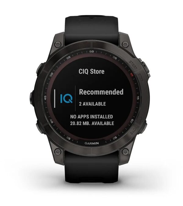 Garmin Jordan spec card (fenix 7 sapphire solar connect IQ)