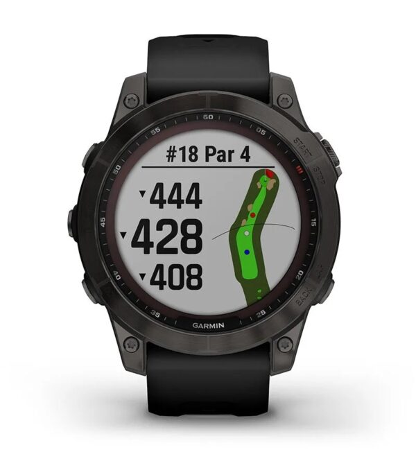 Garmin Jordan spec card (fenix 7 sapphire solar golf course)