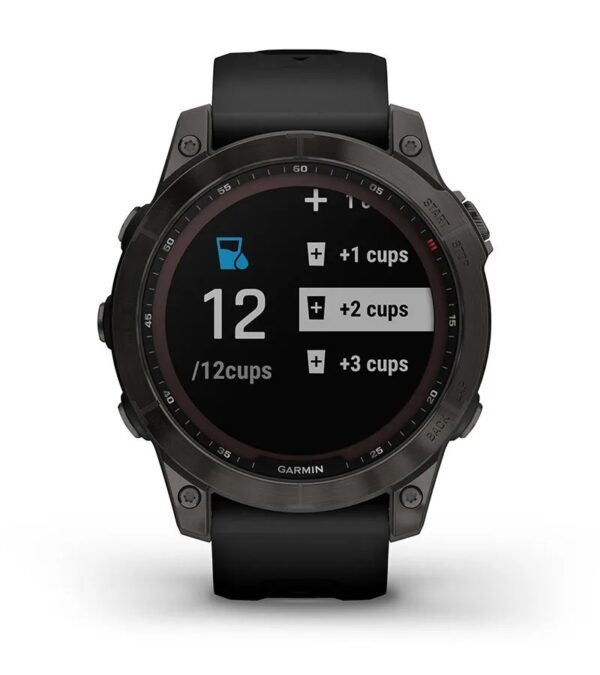 Garmin Jordan spec card (fenix 7 sapphire solar hydration)