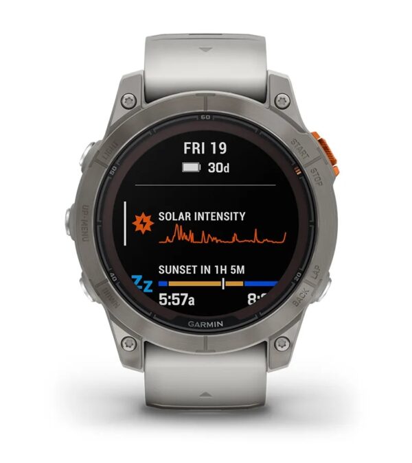 garmin Jordan spec card (fenix 7 pro sapphire solar long battery)