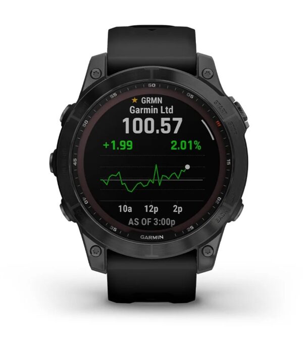 Garmin Jordan spec card (fenix 7 sapphire solar stocks)