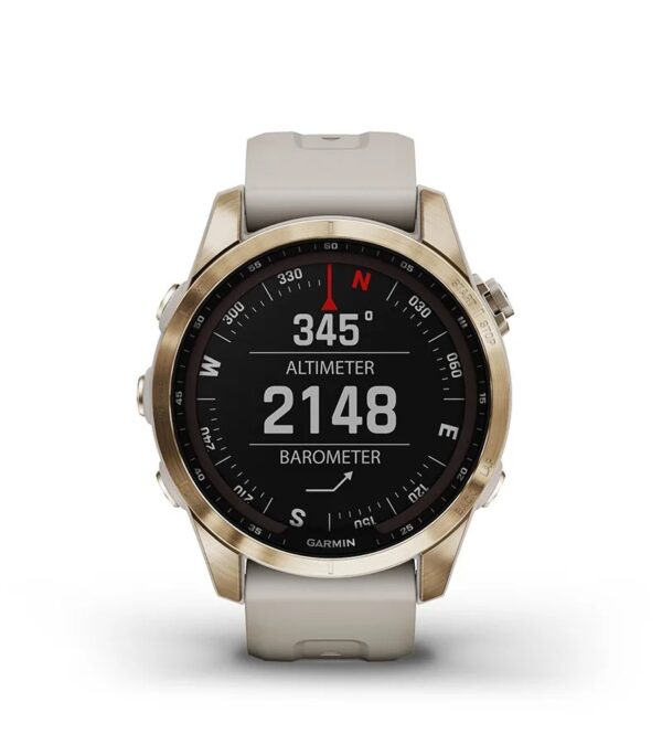 Garmin Jordan spec card (fenix 7s sapphire solar abc sensors)