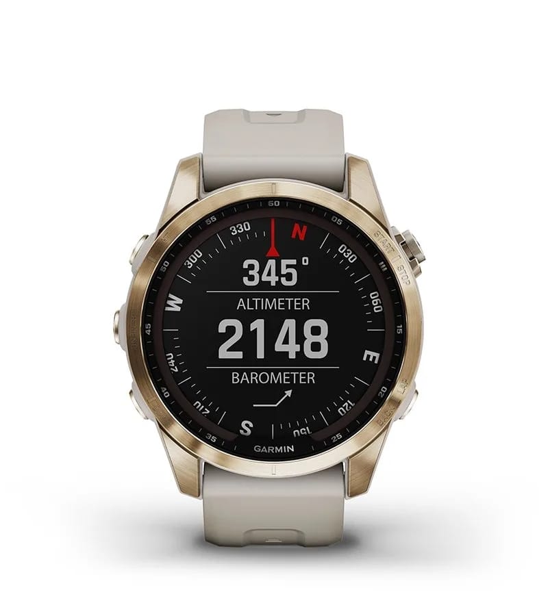 Garmin Jordan spec card (fenix 7s sapphire solar abc sensors)