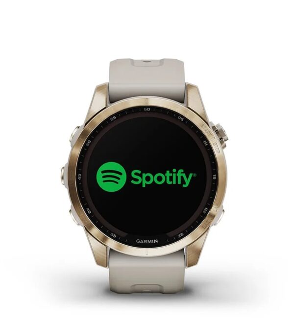 Garmin Jordan spec card (fenix 7s sapphire solar music apps)