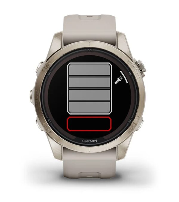 Garmin Jordan spec card (fenix 7s pro sapphire solar led flash)