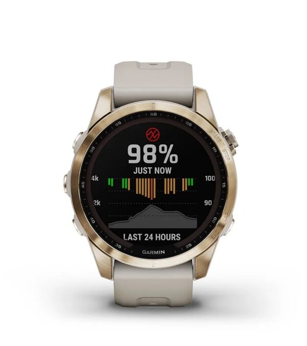 Garmin Jordan spec card (fenix 7s sapphire solar pulse ox sensor)