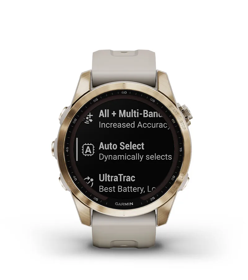 Garmin Jordan spec card (fenix 7s sapphire solar satiq tech)
