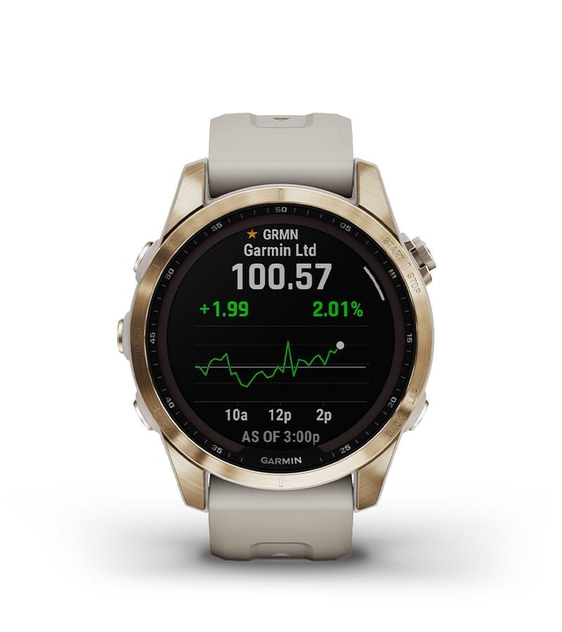Garmin Jordan spec card (fenix 7s sapphire solar stocks)