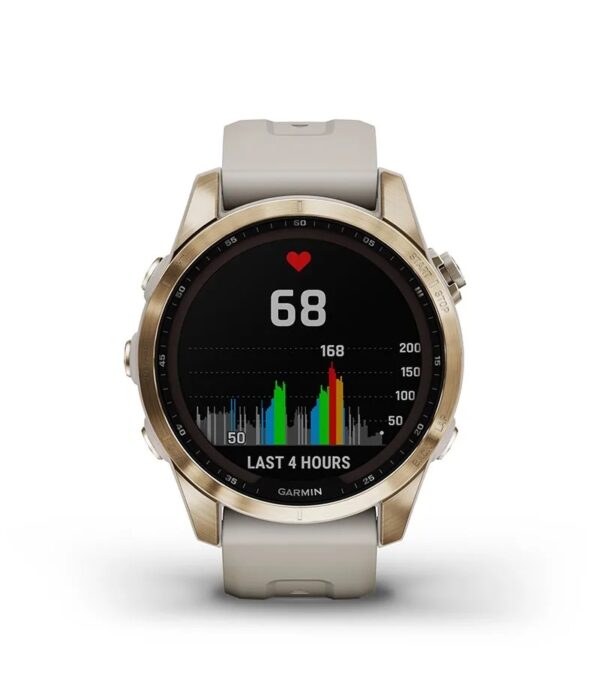 garmin Jordan spec card (fenix 7s sapphire solar wrist based heart rate)