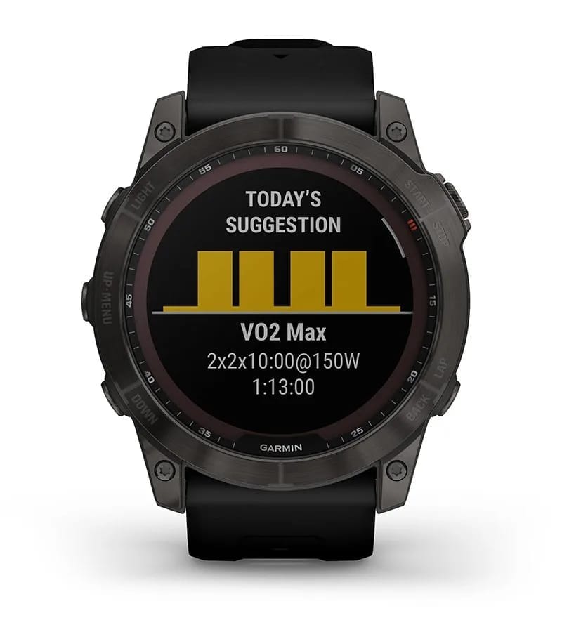 Garmin Jordan spec card (fenix 7x sapphire solar daily suggested)