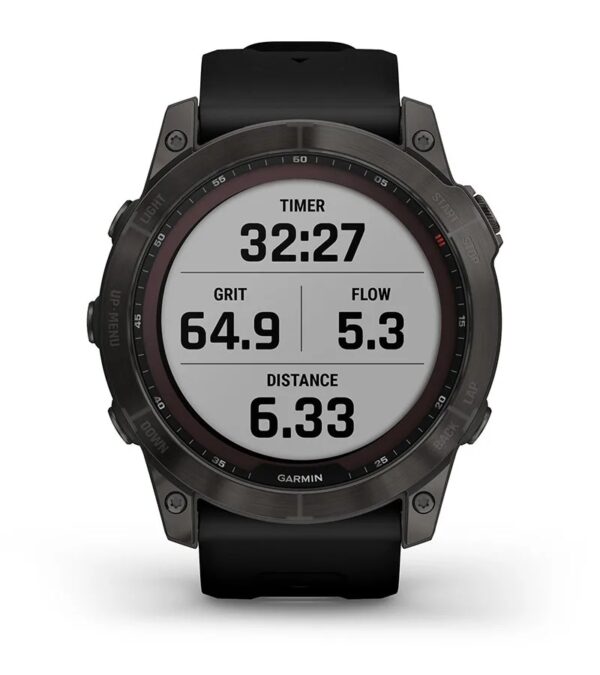 Garmin Jordan spec card (fenix 7x sapphire solar mtb dynamics)