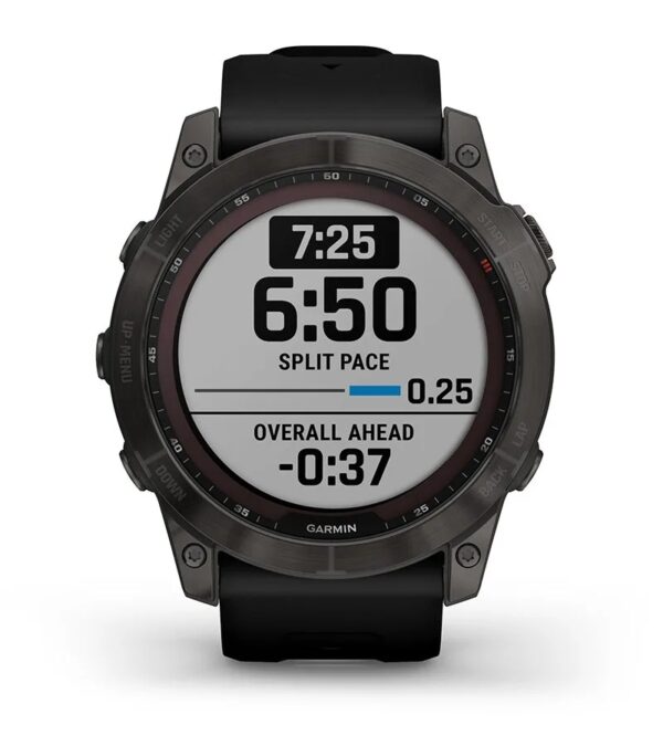 Garmin Jordan spec card (fenix 7x sapphire solar pacepro)