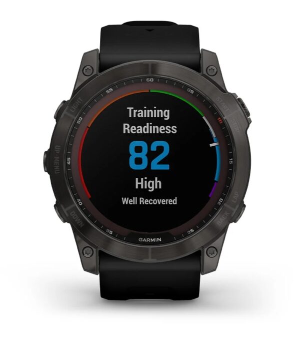 Garmin Jordan spec card (fenix 7x sapphire solar training readiness)