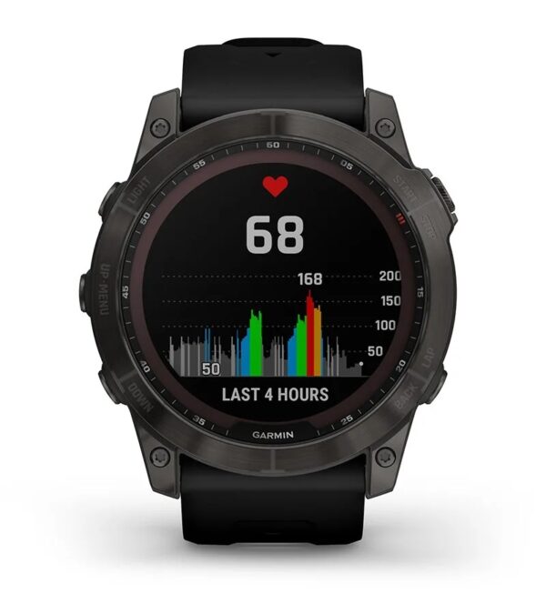 Garmin Jordan spec card (fenix 7x sapphire solar wrist based HR)