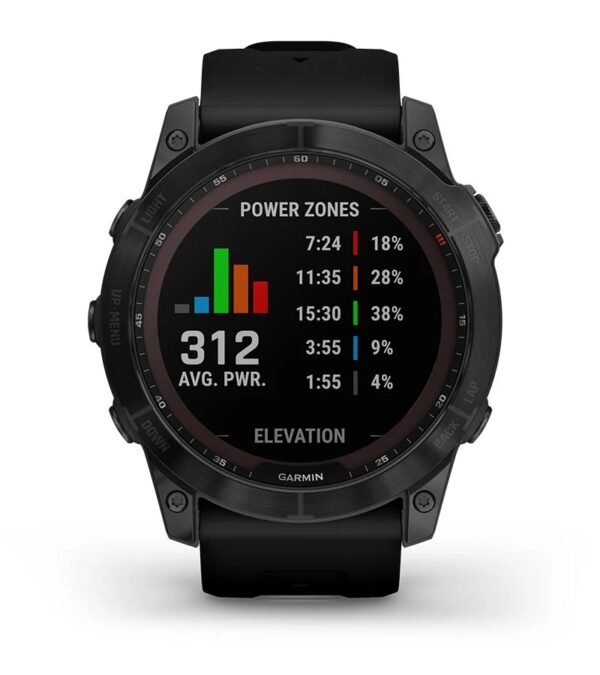 Garmin Jordan spec card (fenix 7x sapphire solar wrist based running power)