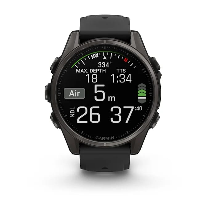 fenix 8 43mm amoled carbon gray 8