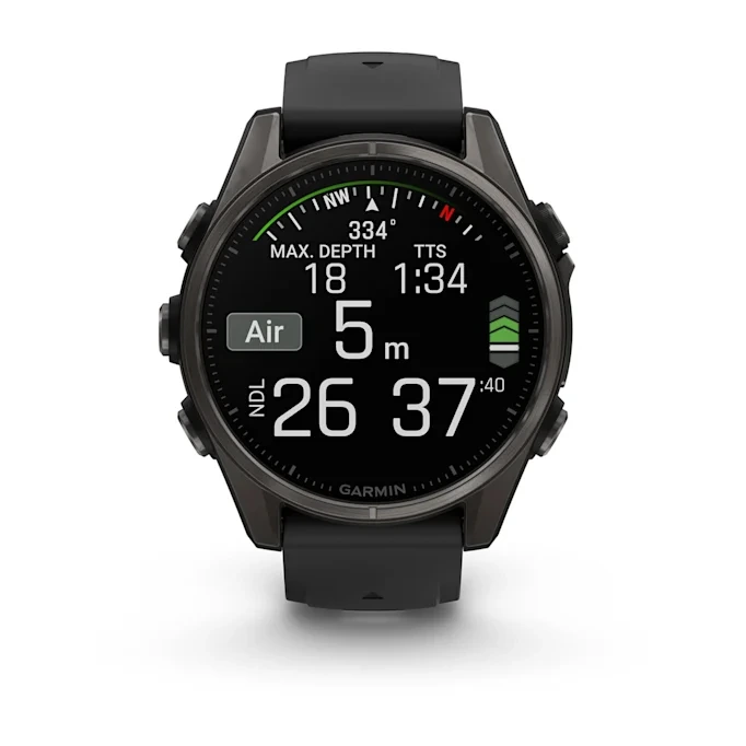 fenix 8 43mm amoled carbon gray 8