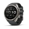 Titanium with Graphite/Black Silicone Band