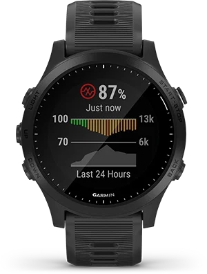 Garmin Jordan spec card (forerunner 945 pulse ox)