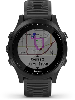 Garmin Jordan spec card (forerunner 945 roundtrip routing)