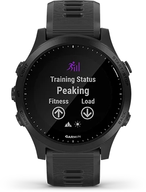 Garmin Jordan spec card (forerunner 945 training status)