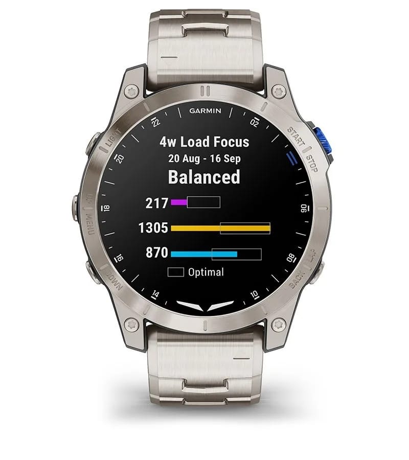 Garmin Jordan spec card (D2 mach1 perf metrics)