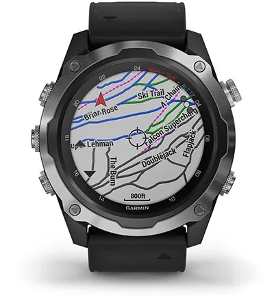 Garmin Jordan spec card (Descent mk2 topo ski)