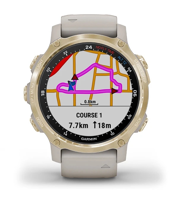 Garmin Jordan spec card (Descent mk2s roundtrip routing)