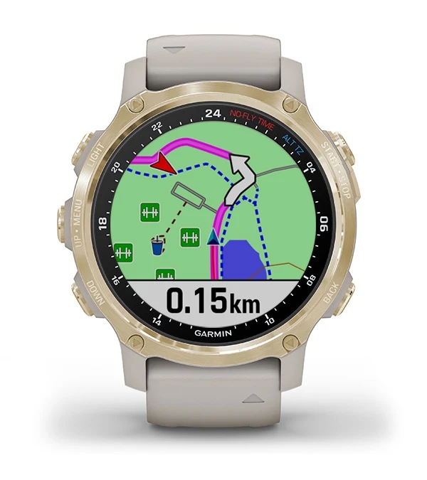 Garmin Jordan spec card (Descent mk2s turn by turn)