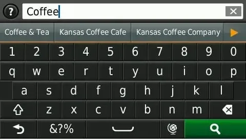 Garmin Jordan nüvi 67LM Banner Search