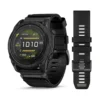 Black DLC titanium with tactical black nylon watch band